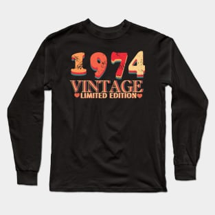 Vintage 1974 Limited Edition Long Sleeve T-Shirt